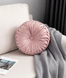 Mayfair & Bond Pleated Velvet Cushion, Rose- 40cm