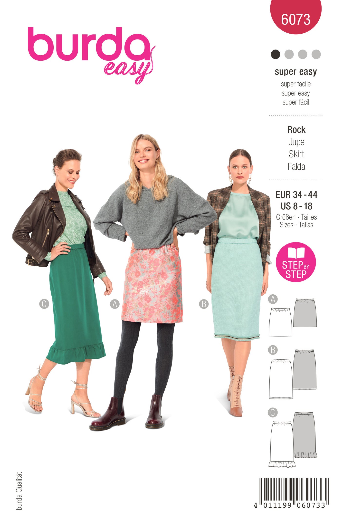 Burda X06073 Misses Skirt/Pants