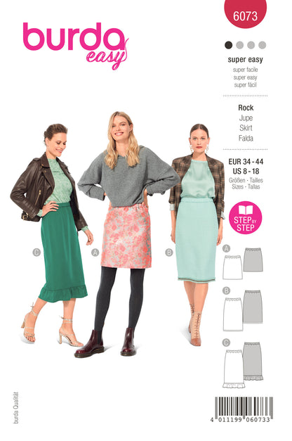 Burda X06073 Misses Skirt/Pants