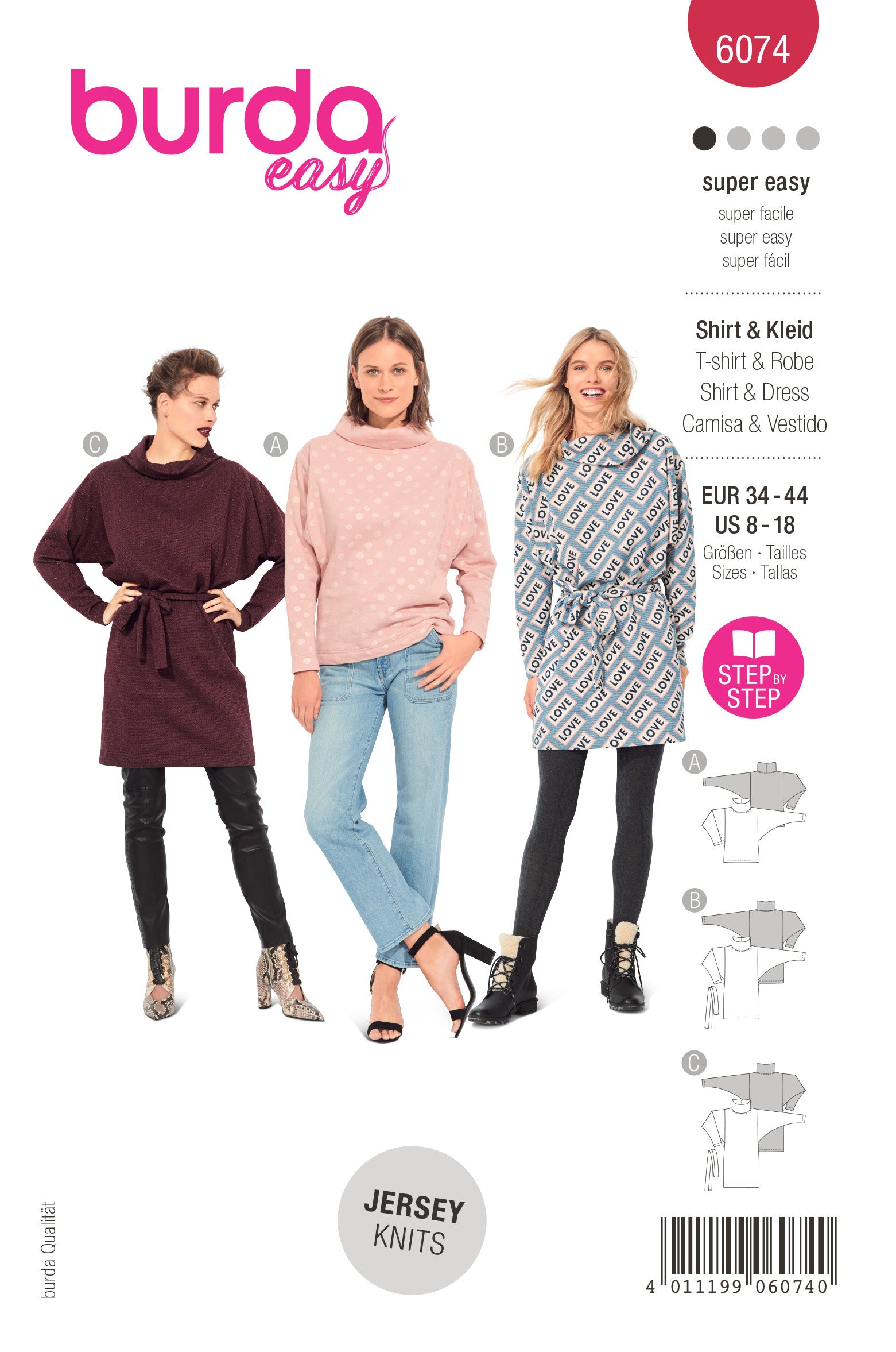 Burda X06074 Misses Dress