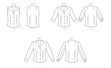 Butterick Pattern B6842 Misses' Fold-Back Collar Shirts