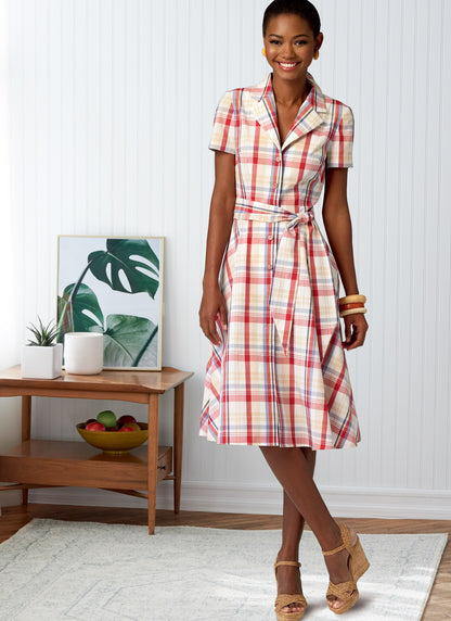 Butterick Pattern B6843 Misses' Shirtdresses & Sash