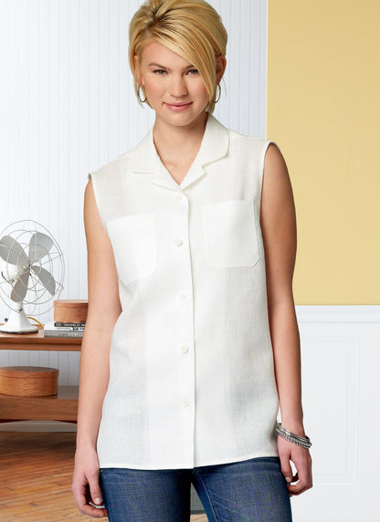 Butterick Pattern B6846 Unisex Button-Down Shirts