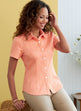 Butterick Pattern B6852 Misses' Button-Down Shorts With Collar, Sleeve & Hem Variations