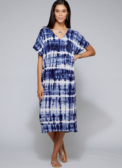 Butterick Pattern B6853 Misses' V-Neck Pullover Tunic & Dresses