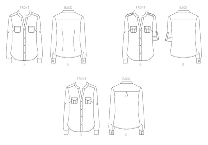 Butterick Pattern B6856 Misses' Top