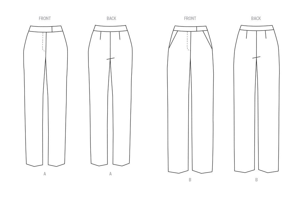 Butterick B6910 Miss Contour Band Pants