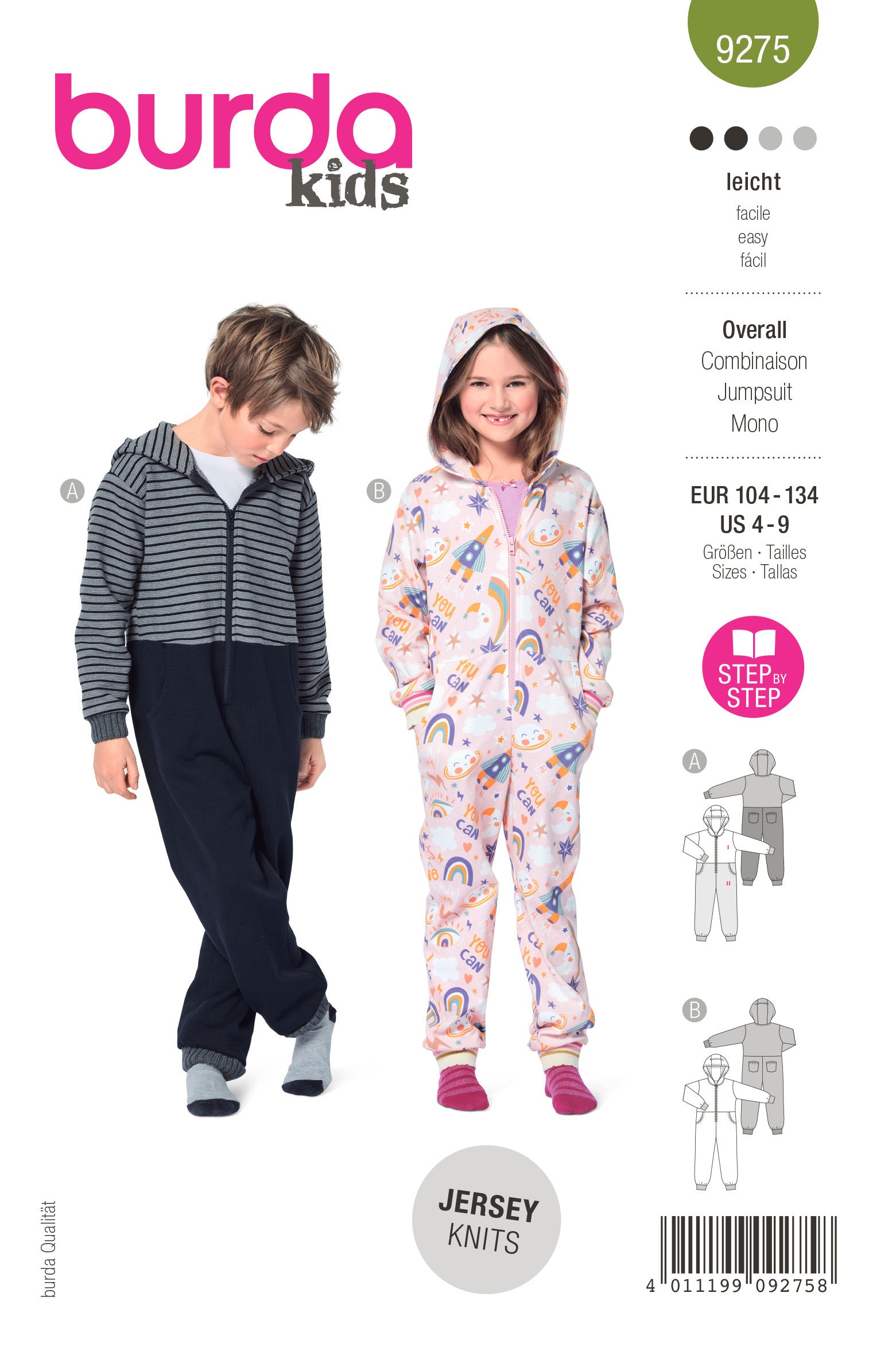 Burda X09275 Child Sportswear