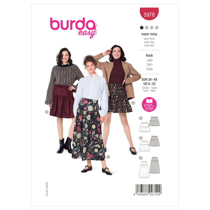 Burda Pattern 5978 Misses' Skirt/Pants
