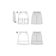Burda Pattern 6147 Misses' Skirt