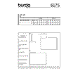 Burda Pattern 6175 Misses' Cape – Rectangular – with roll neck