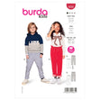 Burda Pattern 9255 Child Pants