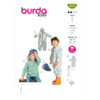 Burda Pattern 9279 Toddlers' Onesie and Hat