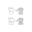 Burda Pattern 9286 Babies' Dress – Shirtdress– with band finishing