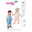 Burda Pattern 9295 Babies' Bibbed trousers or pants – Overalls with straps