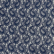 Lace Fabric, Navy Lotus- 150cm