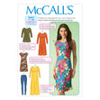 McCall's Pattern M7122 Misses' Tunic, Dresses and Leggings