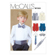 McCall's Pattern M7223 Children's/Boys' Lined Vests, Cummerbund, bow Tie and Necktie