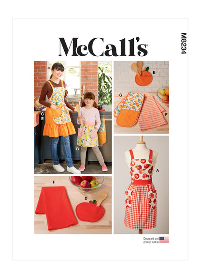 McCall's M8234 Child/Miss Apron Accessories