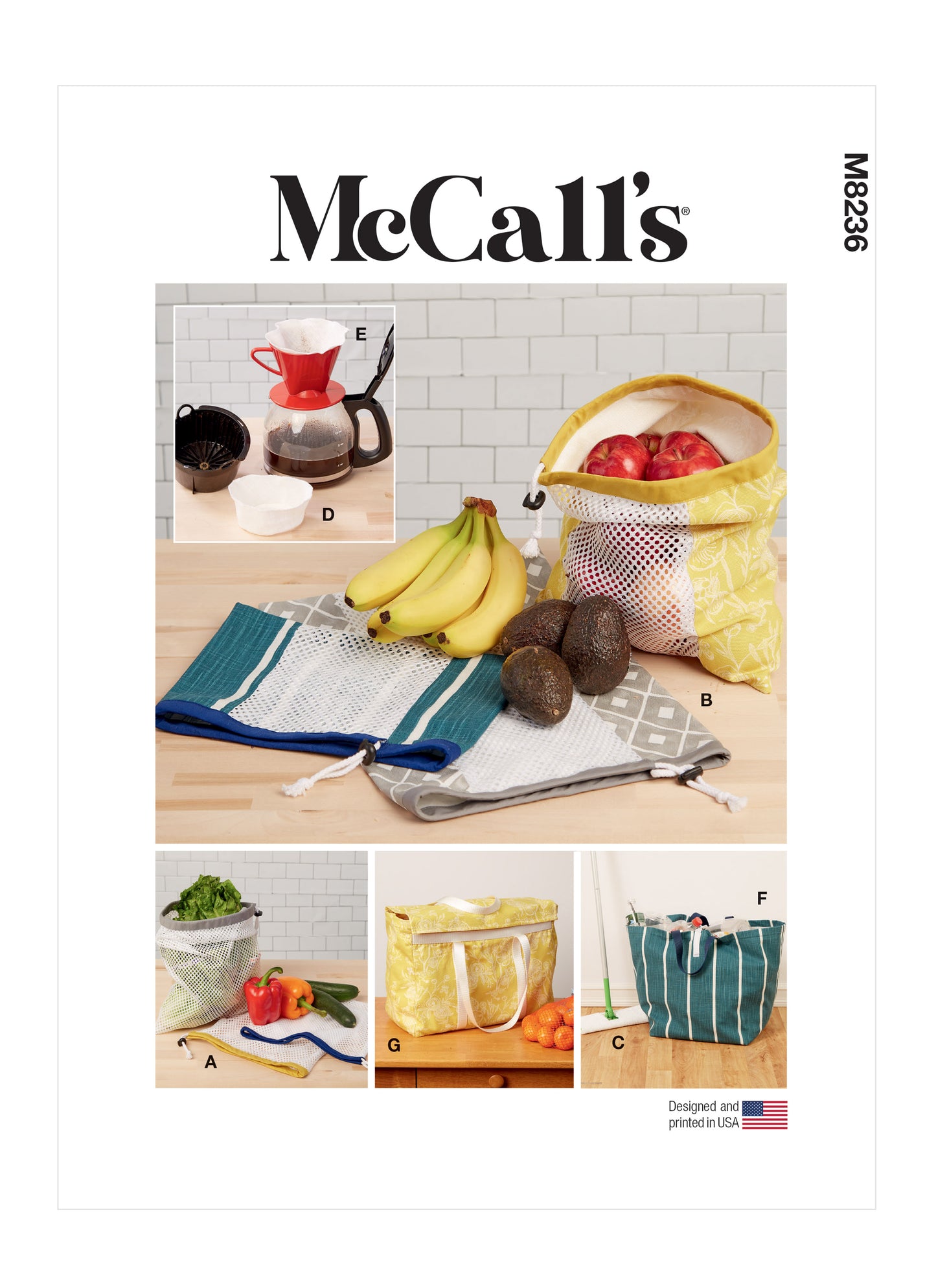 McCall's M8236 Eco Bag Mop Pad Filter