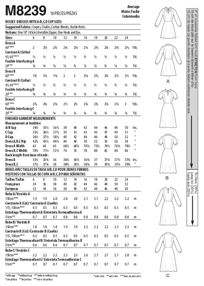 McCall's M8239 Misses' Dresses