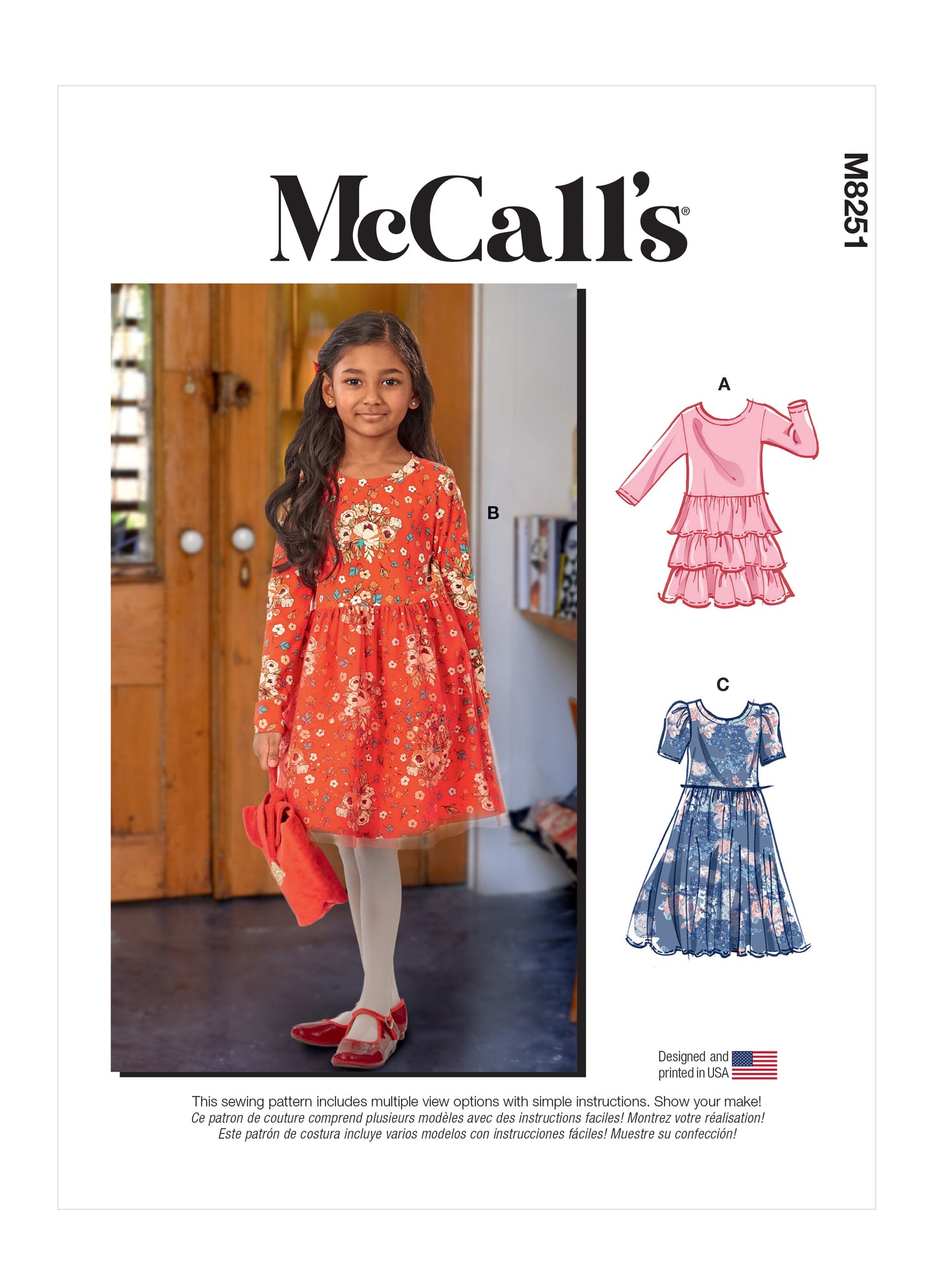 McCall's M8251 Children & Girl's Dresses