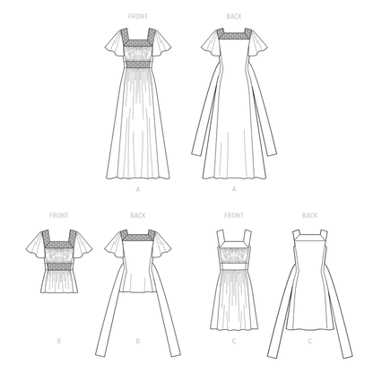 McCall's Pattern M8258 Misses' Dresses & Top