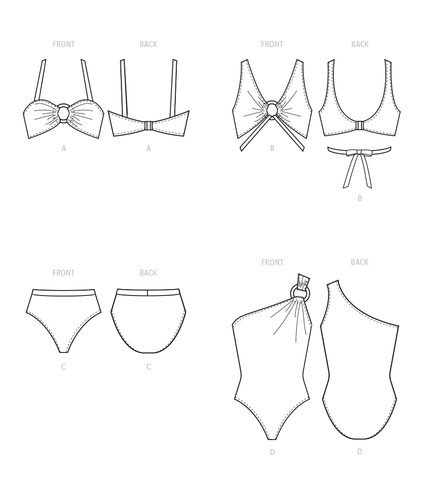 McCall's Pattern 8329 Misses' Swimsuits