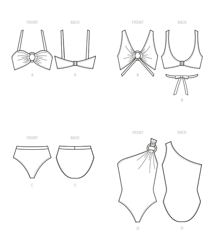 McCall's Pattern 8329 Misses' Swimsuits