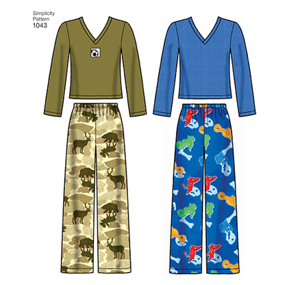 Simplicity Pattern 1043 Child's, Girls' and Boys' Separates