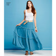 Simplicity Pattern 1110 Women's Tiered Skirt with Length Variations