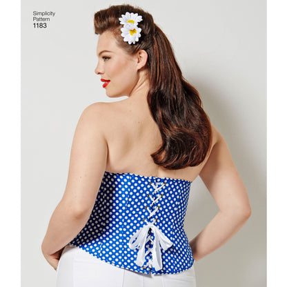 Simplicity Pattern 1183 Women's and Plus Size Corsets
