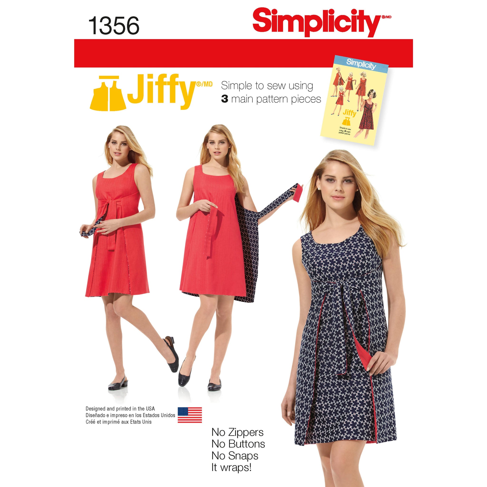 Simplicity Pattern 1459 Women's and Petite 1950's Vintage Dress – Lincraft