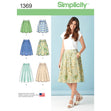 Simplicity Pattern 1369  Women's Skirts in Three Lengths