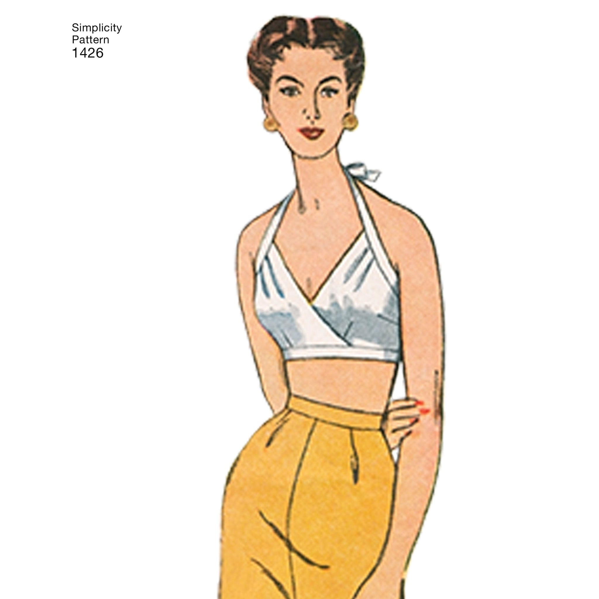 Simplicity Pattern 1426 Women's Vintage 1950's Bra Tops – Lincraft New  Zealand