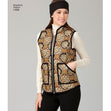 Simplicity Pattern 1499  Women's Vest and Headband in Three Sizes