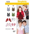Simplicity Pattern 1509 Child's Vest, Bolero and Bow Tie