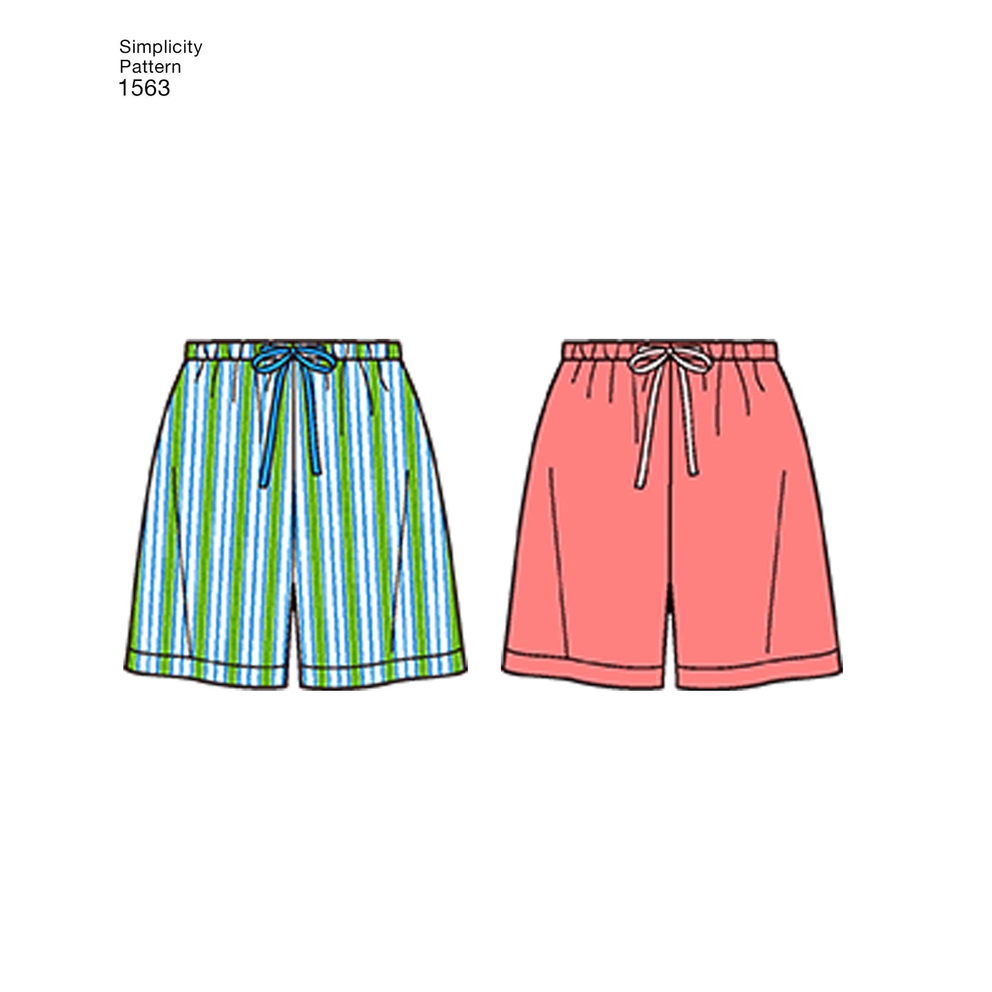 Simplicity Pattern 1563 Women's Men's and Teens' Sleepwear