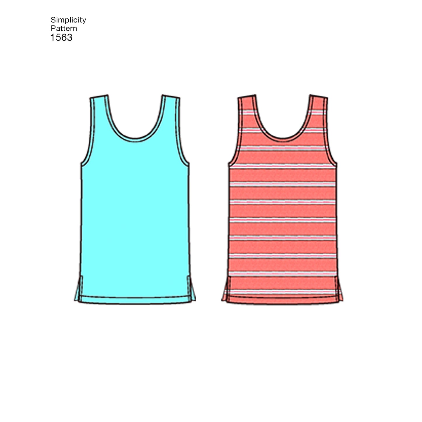 Simplicity Pattern 1563 Women's Men's and Teens' Sleepwear