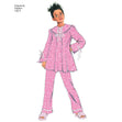 Simplicity Pattern 1571 Child's and Girl's Loungewear Separates