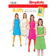 Simplicity Pattern 1609  Women's Jiffy 1960's Vintage Dress