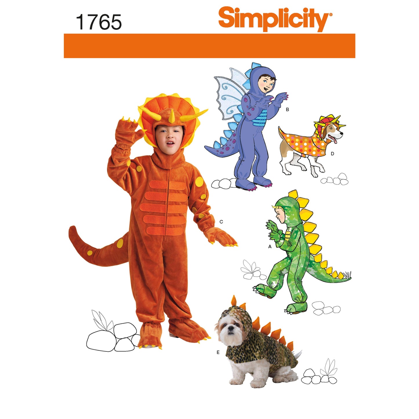 Simplicity Pattern 1765 Child's and Dog Costumes