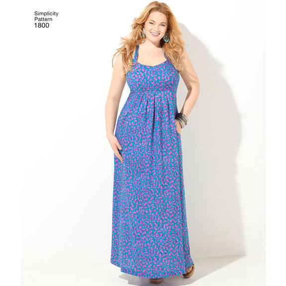 Simplicity Pattern 1800 Women's & Plus Size Amazing Fit Dresses – Lincraft  New Zealand