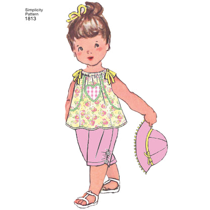 Simplicity Pattern 1813 Babies' Dress & Separates