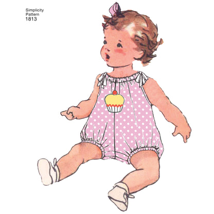 Simplicity Pattern 1813 Babies' Dress & Separates