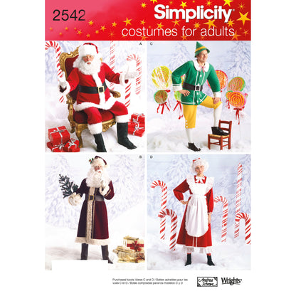 Simplicity Pattern 2542 Adult Costumes