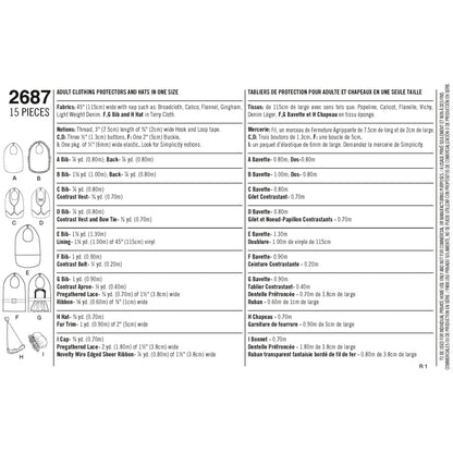 Simplicity Pattern 2687 OS Crafts