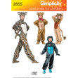 Simplicity Pattern 2855 Child, Boy & Girl Costumes