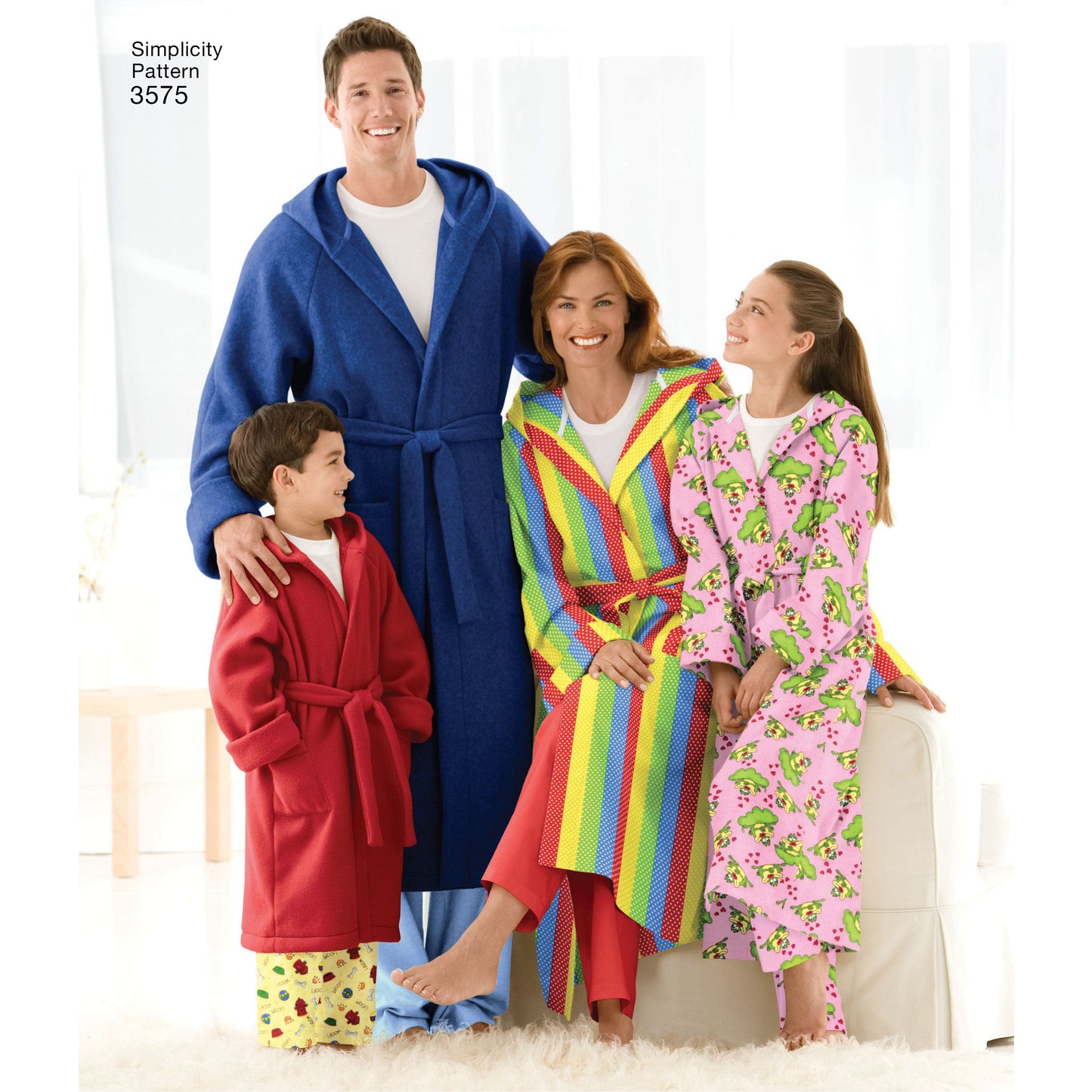 Simplicity Pattern 3575 Women's/Men/Child Sleepwear