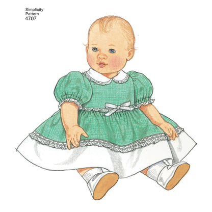 Simplicity Pattern 4707 Doll Clothes